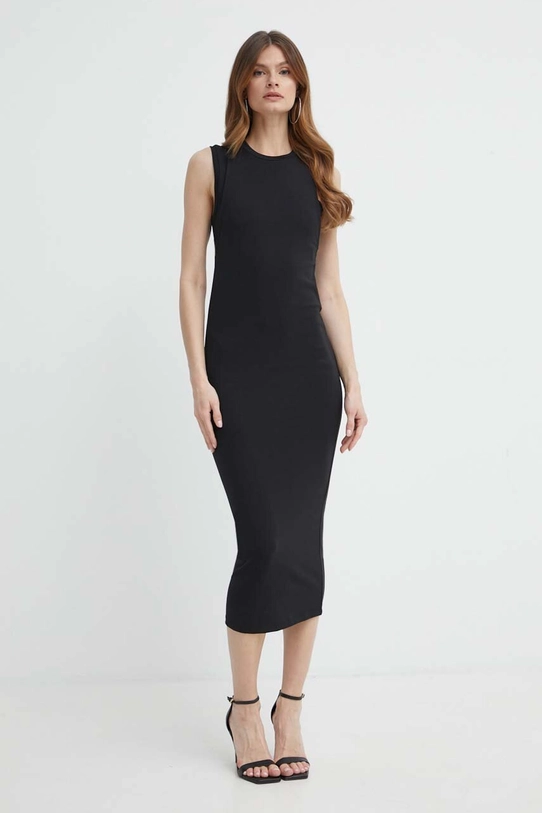 BOSS rochie midi negru 50512078