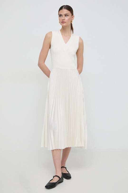 Φόρεμα BOSS casual μπεζ 50509325