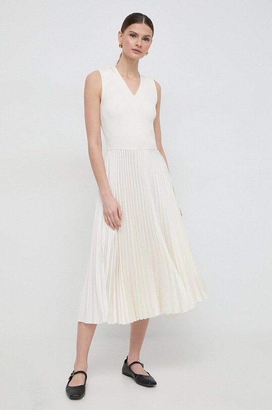 Ρούχα Φόρεμα BOSS 50509325 μπεζ