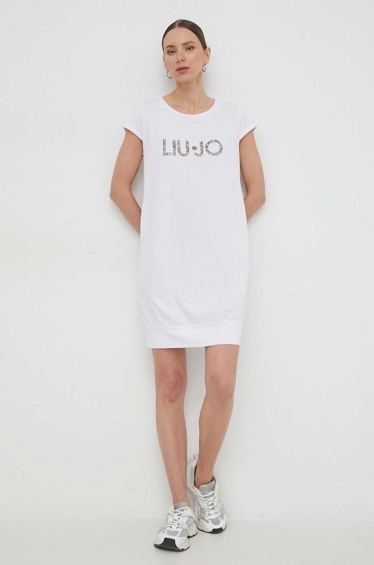 Liu Jo sukienka VA4103.JS003 biały SS24