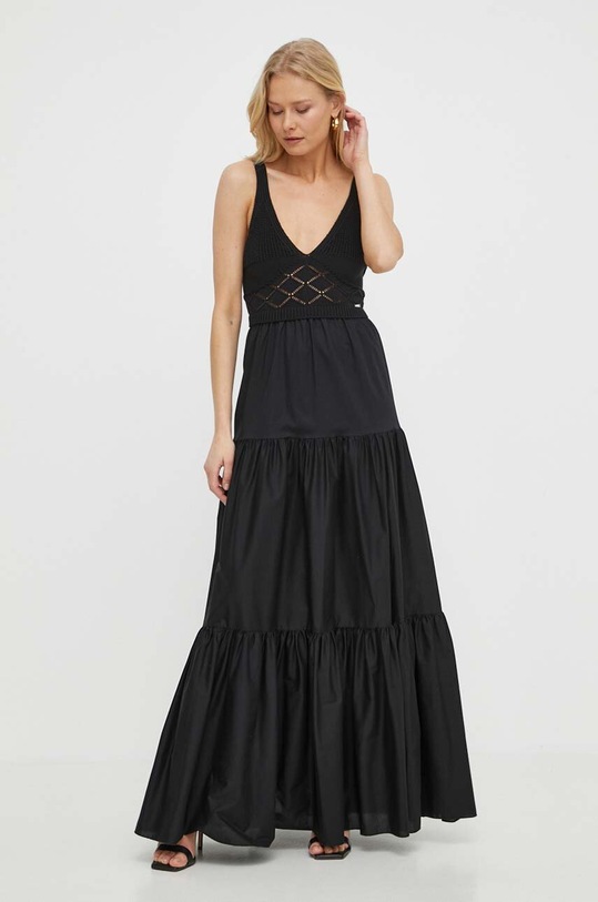 Liu Jo vestito maxi nero MA4070.MA23A
