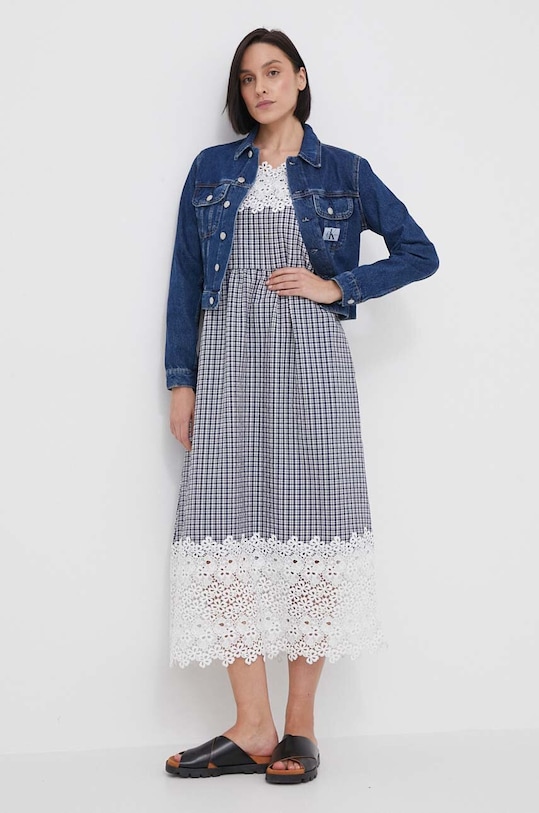 Barbour rochie LDR0765 bleumarin SS24