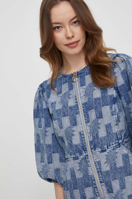 Barbour rochie din denim albastru LDR0767