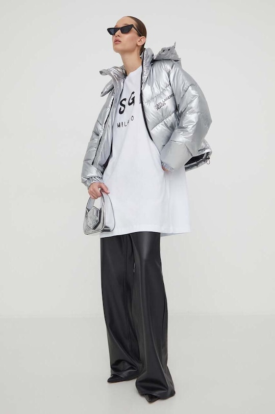 MSGM rochie din bumbac 2000MDA510.200002 alb AA00