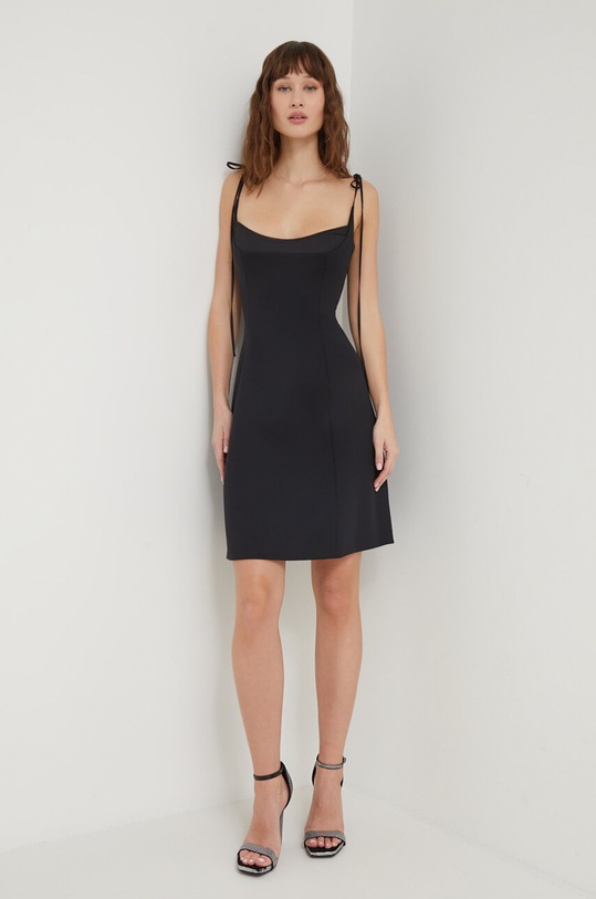 Φόρεμα HUGO 50510426 μαύρο SS24