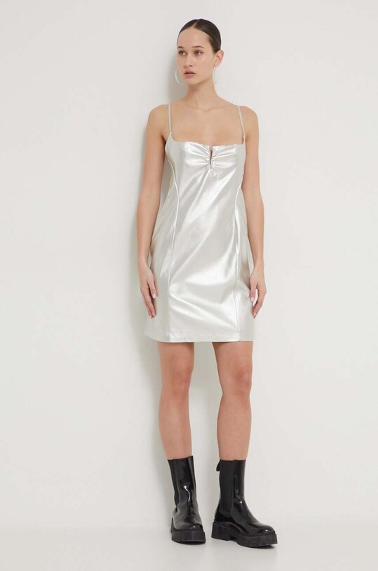 HUGO sukienka 50510432 srebrny SS24