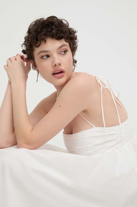 HUGO rochie din bumbac 50510433 bej