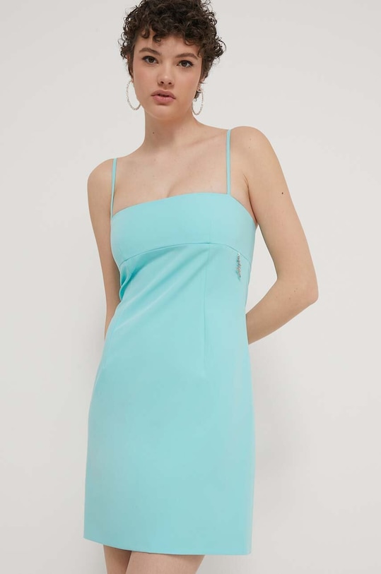 HUGO sukienka z elastanem niebieski 50510442