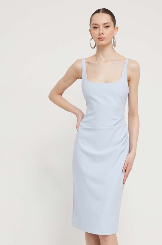 HUGO sukienka tkanina niebieski 50511458
