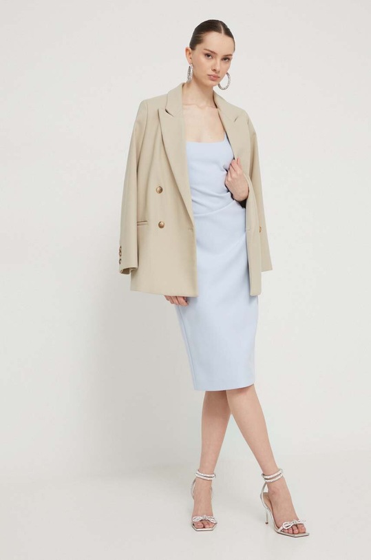 HUGO sukienka 50511458 niebieski SS24