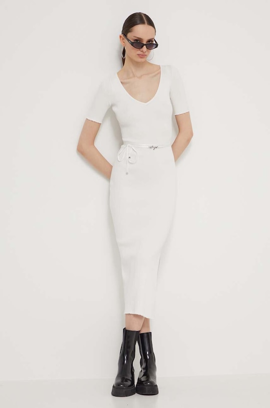 HUGO rochie maxi bej 50514287