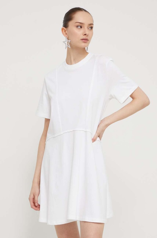 UGG rochie din bumbac mini bej 1152855