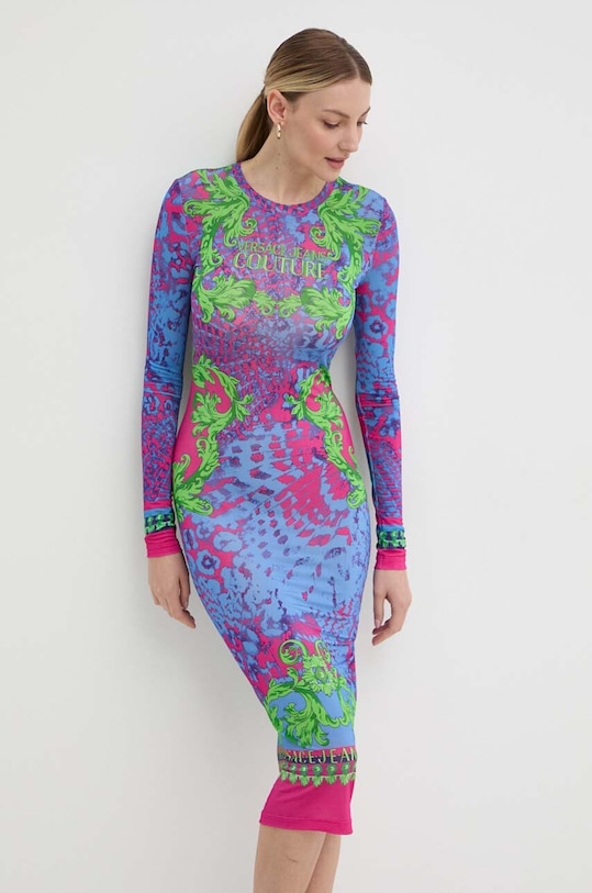 Versace Jeans Couture rochie midi multicolor 76HAO9P8.JS331