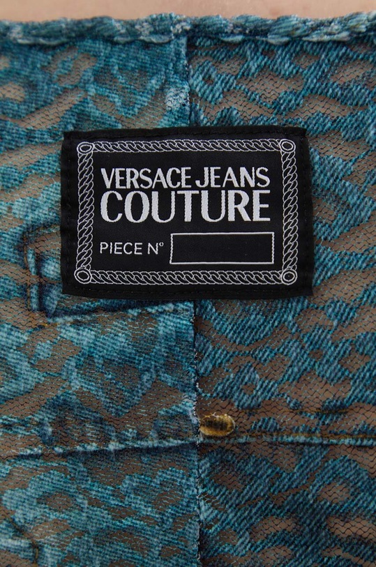 Šaty Versace Jeans Couture 76HAO938.JS279 tyrkysová