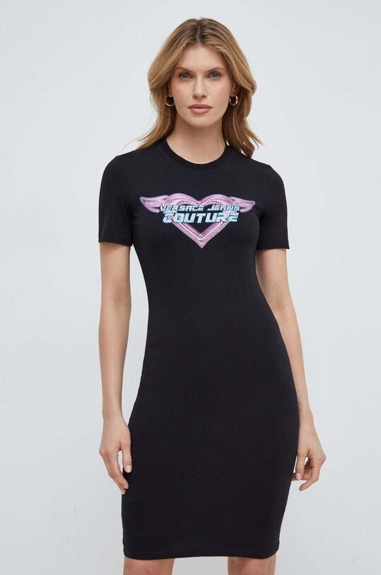 Сукня Versace Jeans Couture 76HAOL09.CJ02L чорний SS24