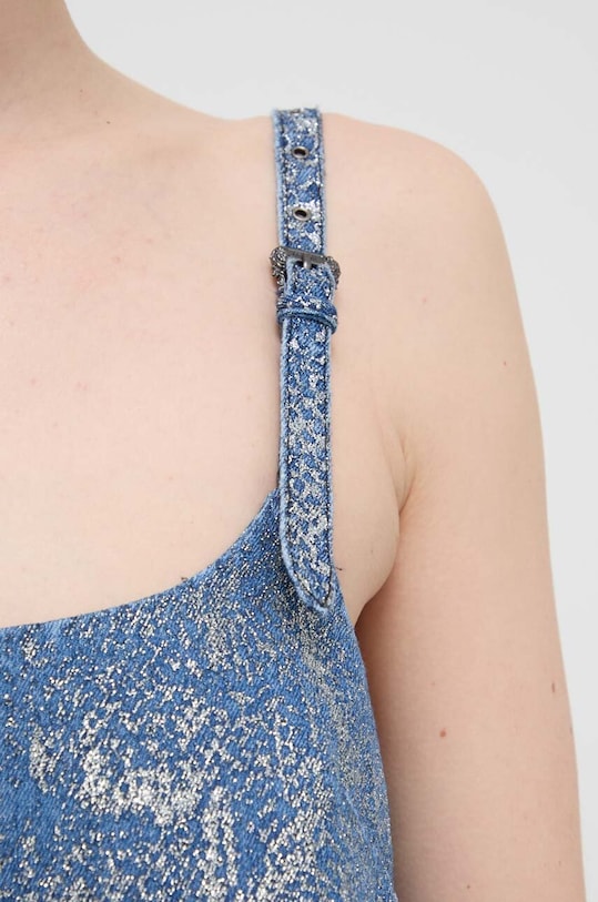 Džínové šaty Versace Jeans Couture 76HAO954.DS013M30 modrá