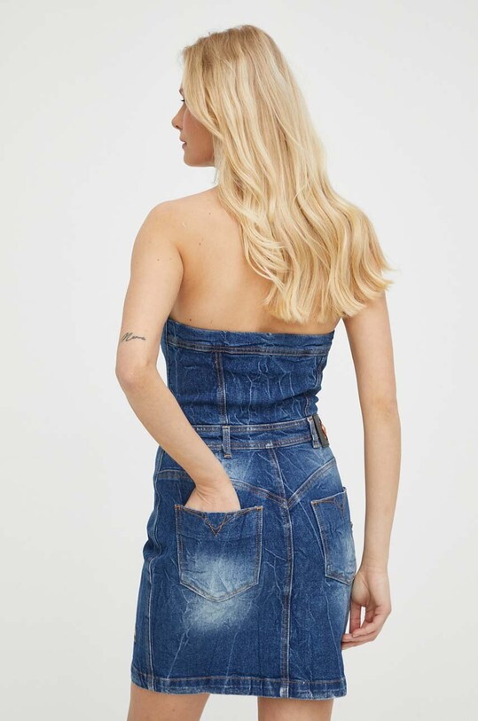 Odzież Versace Jeans Couture sukienka jeansowa 76HAO950.DW009M31 granatowy
