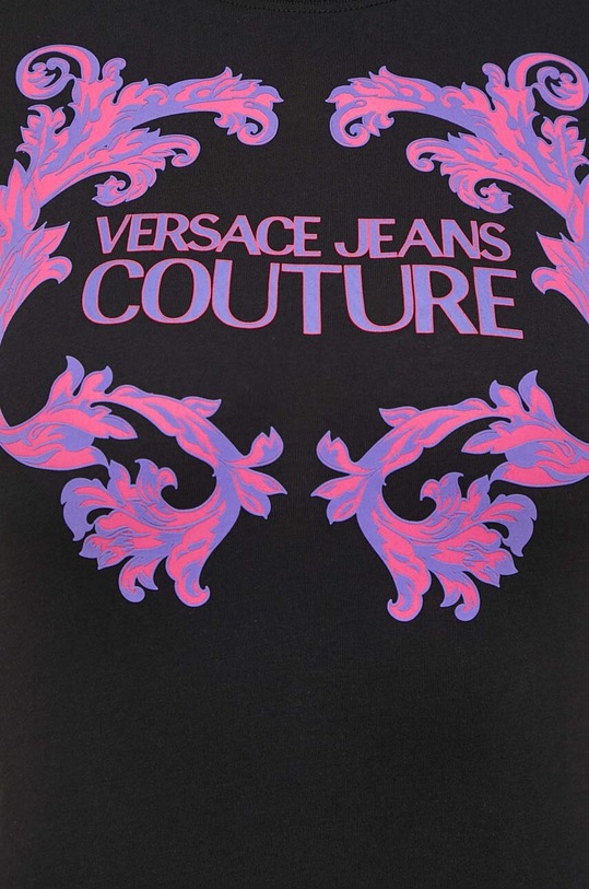 Versace Jeans Couture rochie din bumbac 76HAOG02.CJ02G negru