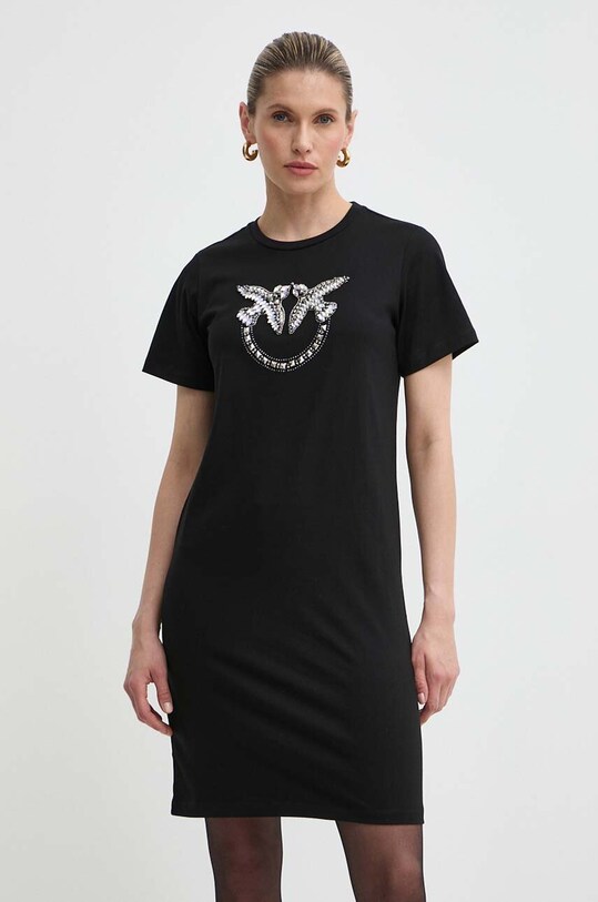 Бавовняна сукня Pinko Answear Exclusive чорний 103933.A1R7