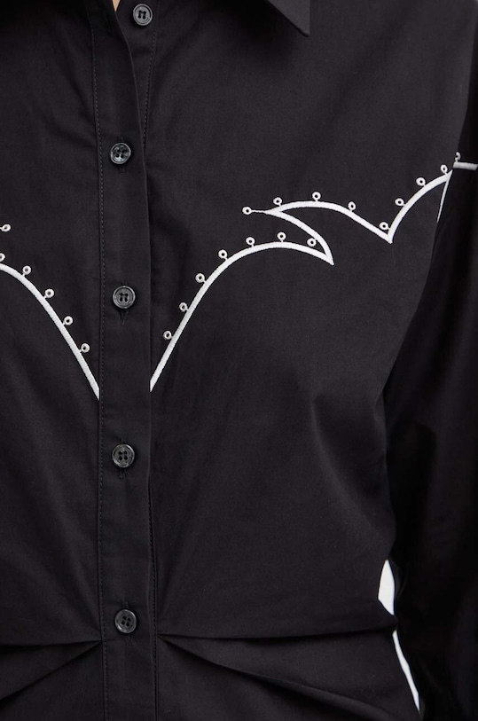 Pinko rochie din bumbac 103737.A1XO negru