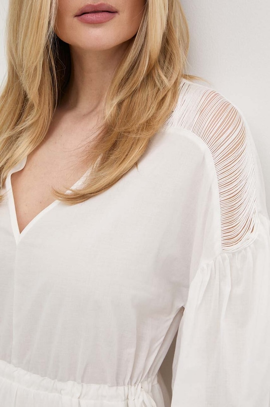 Bavlněné šaty Pinko 103741.A1XN béžová