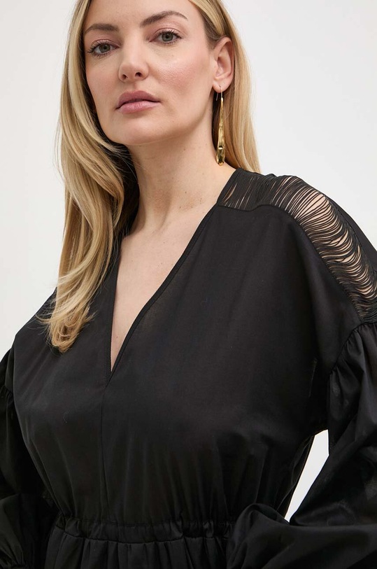 Pinko sukienka bawełniana czarny 103741.A1XN
