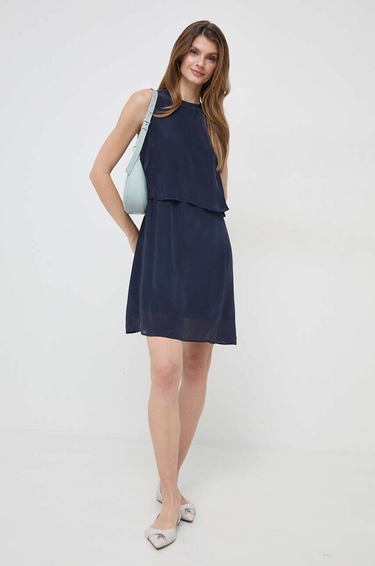Armani Exchange rochie 3DYA06.YN7QZ bleumarin SS24