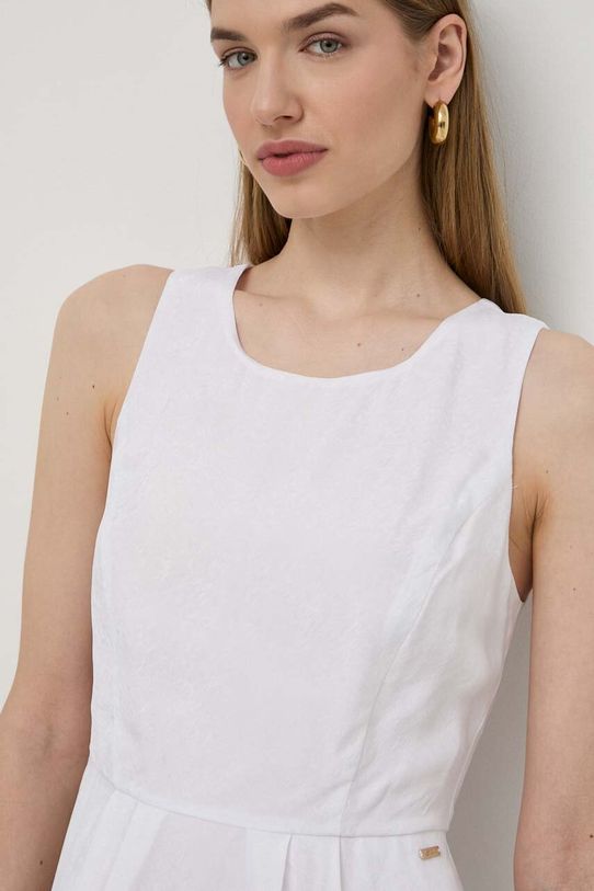 Armani Exchange rochie alb 3DYA66.YN9RZ