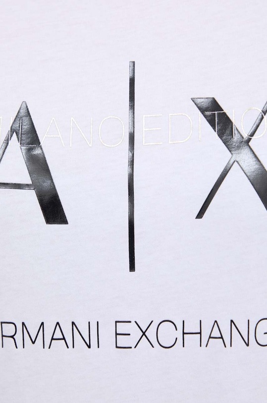 Pamučna haljina Armani Exchange 3DYA79.YJ3RZ bijela