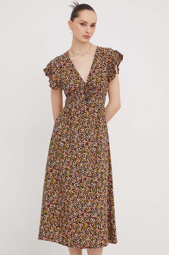 Billabong sukienka casual brązowy ABJWD00593
