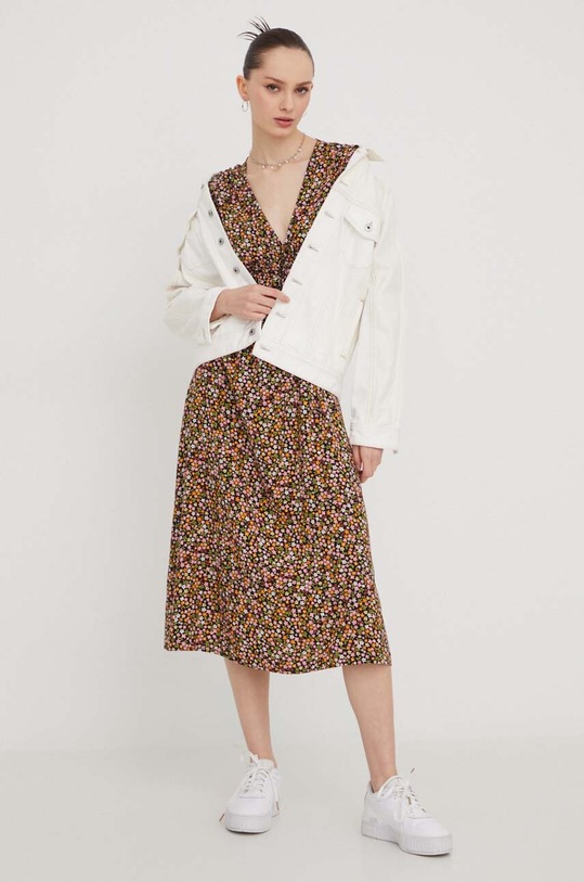 Billabong sukienka ABJWD00593 brązowy SS24