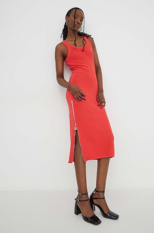 Φόρεμα Moschino Jeans casual κόκκινο 0487.3701