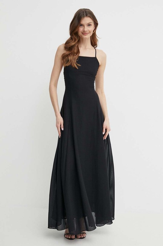 Emporio Armani rochie 3D2A7J.2JJHZ negru SS24