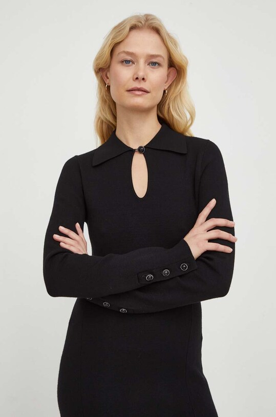Платье The Kooples чёрный FROB28038K