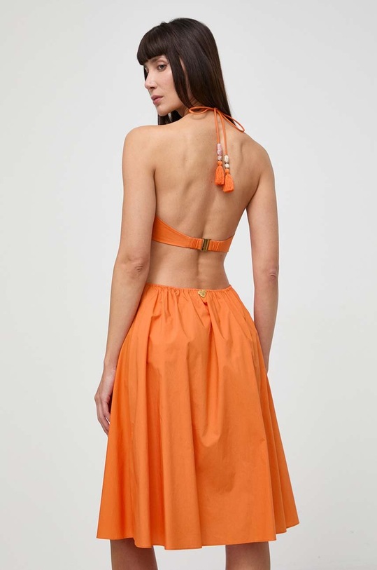 Ρούχα Βαμβακερό φόρεμα Twinset 241LM2QDD πορτοκαλί