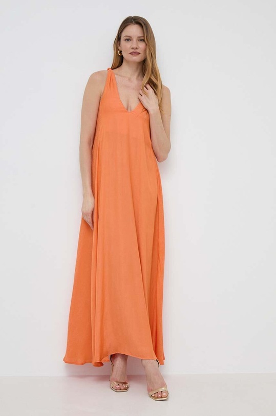 Φόρεμα Twinset casual πορτοκαλί 241LM2EBB