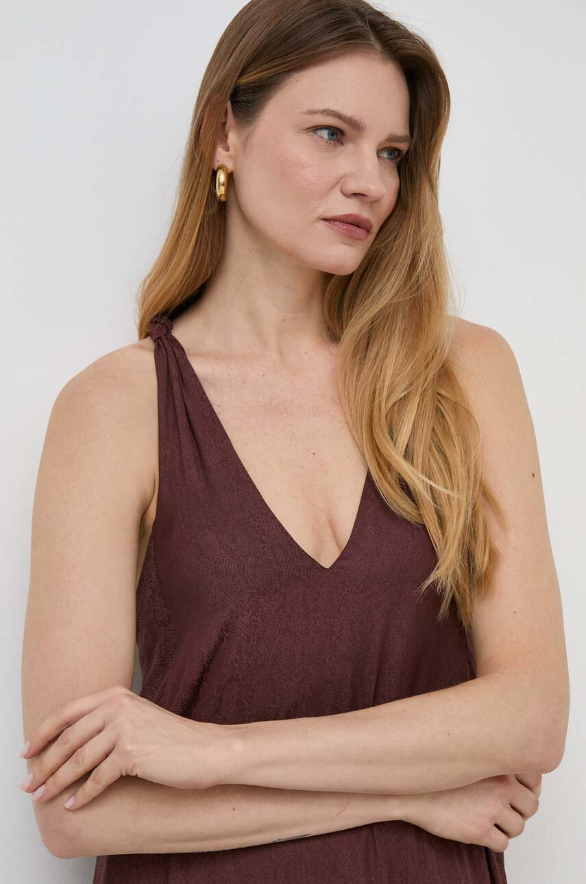 Šaty Twinset hnědá 241LM2EBB