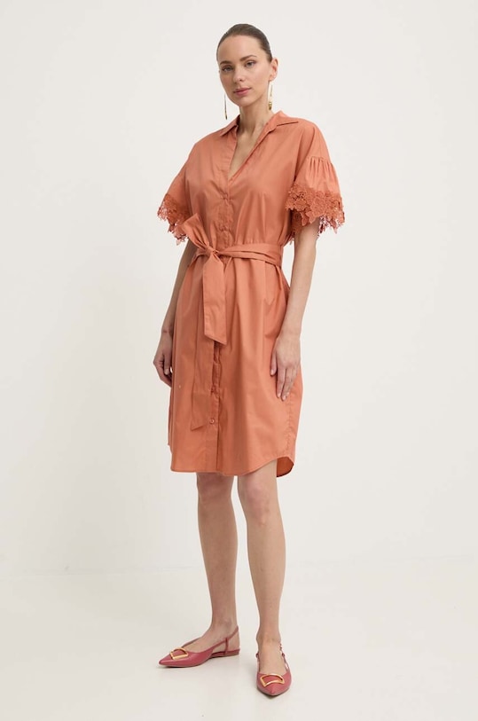 Φόρεμα Twinset 241TT2281 πορτοκαλί SS24