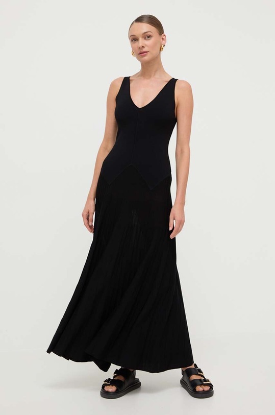 Twinset vestito maxi nero 241TT3200