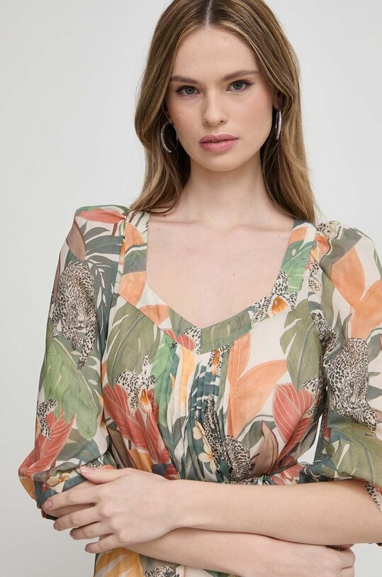 Бавовняна сукня Twinset барвистий 241TT2452