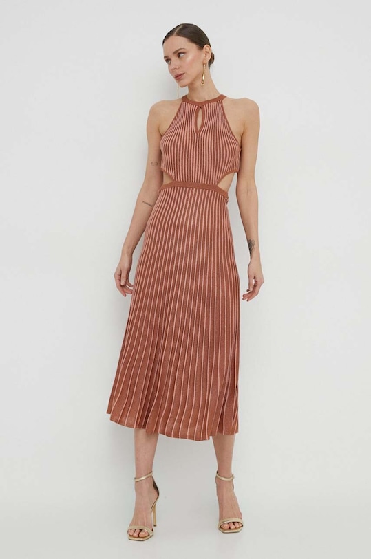 Φόρεμα Twinset 241TT3070 καφέ SS24