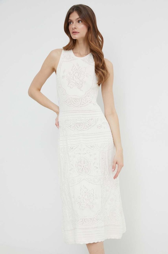 Twinset sukienka casual beżowy 241TT3160