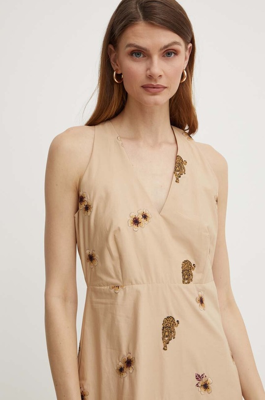 Bavlněné šaty Twinset 241TT2310 béžová SS24