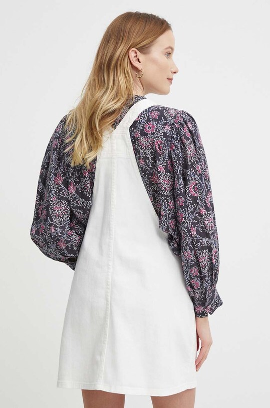 Odzież Pepe Jeans sukienka jeansowa VESTA ANGLAISE PL953519 biały