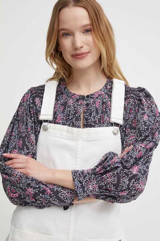 Pepe Jeans sukienka jeansowa VESTA ANGLAISE biały PL953519