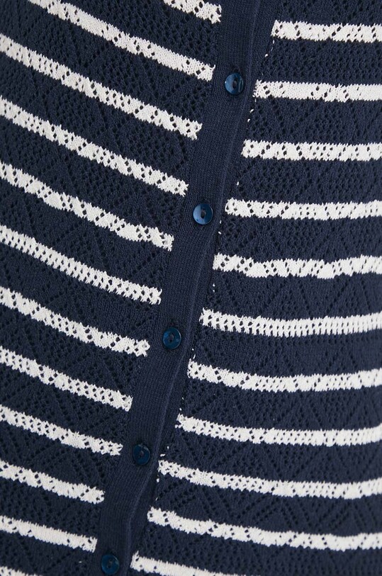 Pepe Jeans sukienka z domieszką lnu FRANCES DRESS PL953526 granatowy