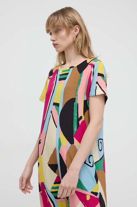 Weekend Max Mara sukienka jedwabna 2415221122600 multicolor