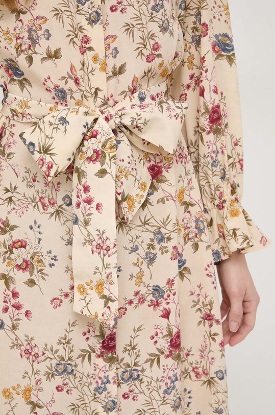 Weekend Max Mara sukienka jedwabna 2415221132600 beżowy