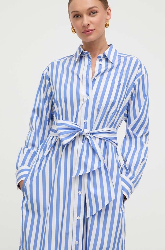 Bavlněné šaty Weekend Max Mara modrá 2415221142600