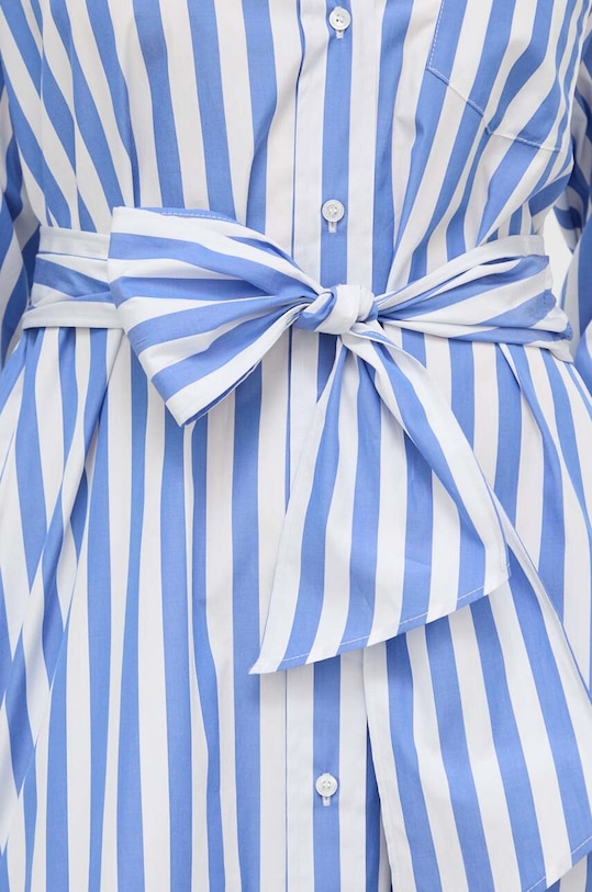 Bavlněné šaty Weekend Max Mara 2415221142600 modrá